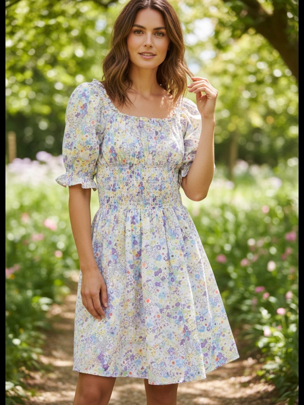 Levi’s Floral Puffy Sleeve Dress w/ Pockets